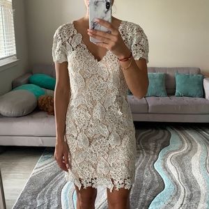 White Rhinestone Dress